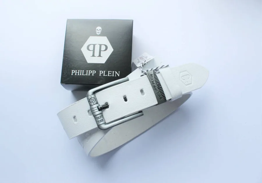 Ремінь Philipp Plein для джинсів білий від Рома-Ремінь